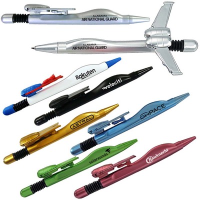 Delightful Airplane Ballpoint Custom Pens With Folding Wings - Air Force, Navy, Aerospace