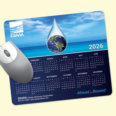 Vynex® Heavy Duty 8"x9.5"x1/16" Calendar Mouse Pad